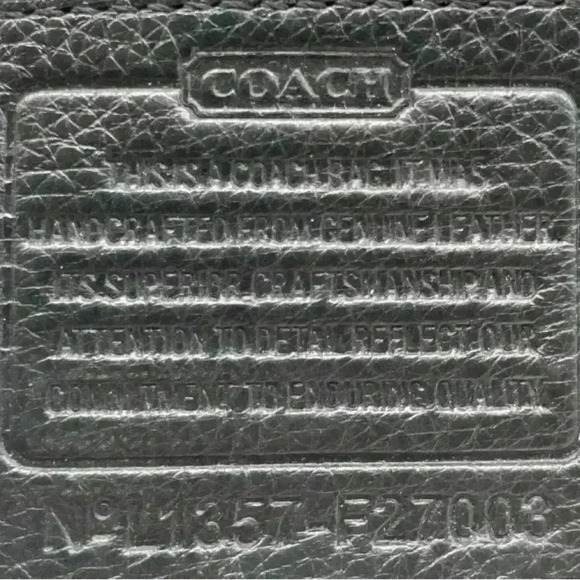 Coach “Avery“ drawstring, BLACK Bag, Quiet Lux, tumbled leather, Authenticated. - Picture 5 of 10